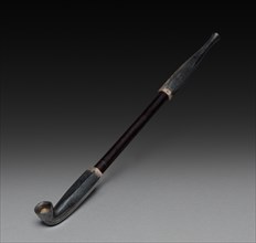 Tobacco Pipe, 18th-19th century. Japan, Edo Period (1615-1868). Wood and silver; overall: 20.7 cm