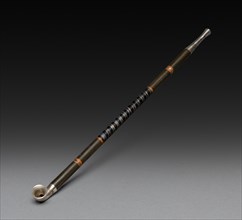 Tobacco Pipe, 18th-19th century. Japan, Edo Period (1615-1868). Metals; overall: 19.1 cm (7 1/2 in
