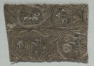 Fragment of a Galloon, 11th-12th century. Italy, Sicily, Palermo, 11th-12th century. Tablet weave;
