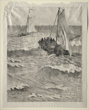 Marine Scene, 1879. Hendrik Willem Mesdag (Dutch, 1831-1915). Etching