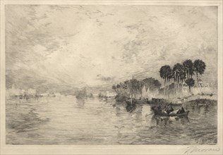 Morning on the St. John's River, Florida, 1881. Thomas Moran (American, 1837-1926). Etching