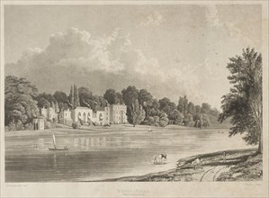 Pope's Villa, Twickenham, 1828. Charles Bentley (British, 1808-1854). Aquatint