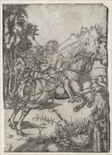 The Little Courier, 1500s. Germany, 16th century. Engraving