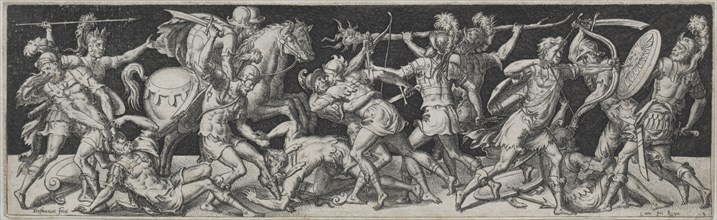 Combats and Triumphs No. 10. Etienne Delaune (French, 1518/19-c. 1583). Engraving
