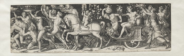 Combats and Triumphs No. 5:  The Triumph of Bacchus. Etienne Delaune (French, 1518/19-c. 1583).