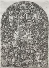 The Apocalpse:  St. John Summoned to Heaven, 1555. Jean Duvet (French, 1485-1561). Engraving;