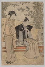 Two Lovers (from the series Brocades of the East in Fashion), 1752-1815. Torii Kiyonaga (Japanese,