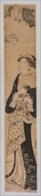 A Beauty in Spring, 1752-1815. After Torii Kiyonaga (Japanese, 1752-1815). Color woodblock print;