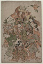 Iwai Hanshiro IV in a Dance of Seven Changes, c. 1793 or 1794. Katsukawa Shunei (Japanese,
