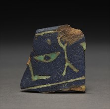 Fragment of a Bowl, Middle Kingdom or later. Egypt, Middle Kingdom or later. Faience; overall: 4.5