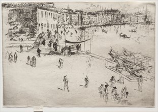The Riva, No. 2, 1886. James McNeill Whistler (American, 1834-1903). Etching