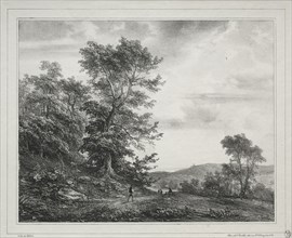Landscape with Figures, 1817. Théodore Gudin (French, 1802-1880). Lithograph