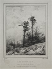 Landscapes:  Young Elm Trees, 1829. Paul Hüet (French, 1803-1869). Lithograph