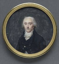 Portrait of a Man, early 1790s. Jean-Baptiste Isabey (French, 1767-1855). Watercolor on ivory in a