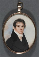 Pair of Portrait Miniatures, c. 1810. John Wesley Jarvis (American, 1781-1840). Watercolor on