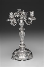 Candelabrum, 1757-1758. François Thomas Germain (French, 1726-1791). Silver; diameter: 19.9 cm (7