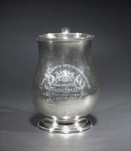 Cann, 1747. Jacob Hurd (American, 1702-1758). Silver; overall: 13.7 cm (5 3/8 in.); with handle: 14