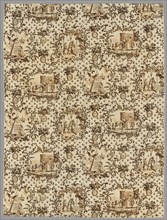 Copperplate Printed Linen, 1789-1791. England, 18th century. Copperplate printed linen; overall: