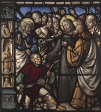 The Kiss of Judas, 1522-1526. Or Everhard Rensig (German), Gerhard Remisch (German). Pot-metal and