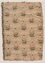 Textile Fragment, 1774-1793. France, late 18th century, Period of Louis XVI (1774-1793). Droguets