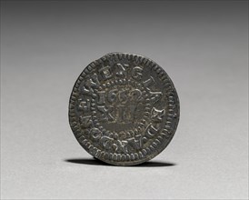 Pine Tree Shilling (reverse), 1652. John Hull (American, 1624-1683), Robert Sanderson (American,