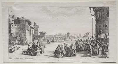 The Slave Market, 1629. Jacques Callot (French, 1592-1635). Etching