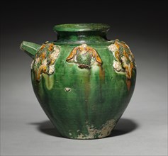 Jar, late 7th-8th Century. China, Tang dynasty (618-907). Pottery; overall: 13.1 cm (5 3/16 in.).