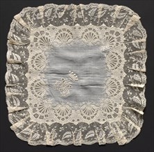 Embroidered Handkerchief, late 18th century. Switzerland, late 18th century. Embroidery: linen;
