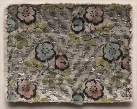 Textile Fragment, 1774-1793. France, late 18th century, Period of Louis XVI (1774-1793). Velvet