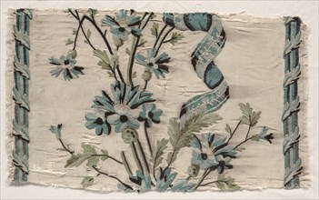 Two Pieces of Embroidery, 1723-1774. Philippe de Lasalle (French, 1723-1805). Embroidery, silk;