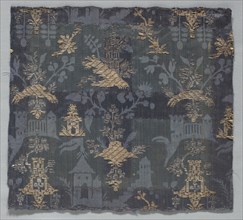 Brocaded Damask, 18th century (?). Italy or Spain, 18th century (?). Damask, brocaded; silk and