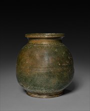 Jar with Cover, 206 BC - AD 220. China, Han dynasty (202 BC-AD 220). Glazed earthenware; diameter: