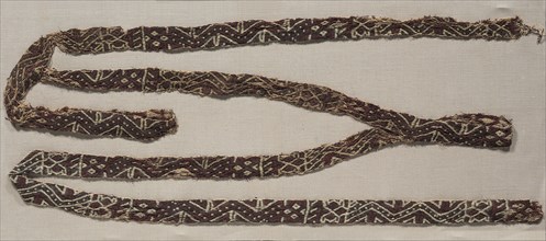 Band, c. 600-400 B.C.. Peru, Central Coast?, Lima?, Early Horizon?. Warp-faced weave: llama wool;