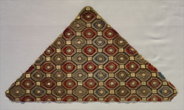Triangular Textile, 19th century. Unassigned, 19th century. Embroidery with metal thread; average:
