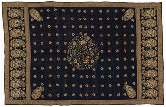 Shawl, 1800s. China, 19th century. Embroidery, silk; average: 215.9 x 138.5 cm (85 x 54 1/2 in.)
