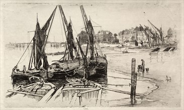 Chelsea, No. 1, 1886. Joseph Pennell (American, 1857-1926). Etching