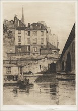 Quai des Orfèvres, Paris, 1886. Charles Adams Platt (American, 1861-1933). Etching