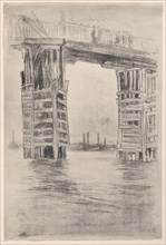 The Tall Bridge, 1878. James McNeill Whistler (American, 1834-1903). Etching