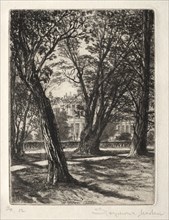 Kensington Gardens (The Small Plate), 1859. Francis Seymour Haden (British, 1818-1910). Etching and