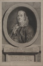 Benjamin Franklin, 1779. Justus Chevillet (French, 1729-1802), Published in Journal de Paris, 7