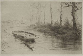Le Canal:  Effet du matin. Alphonse Legros (French, 1837-1911). Etching and drypoint