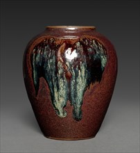 Inverted Pear-Shaped Jar, 1800s. Japan, 19th century. Pottery; overall: 9.6 cm (3 3/4 in.).