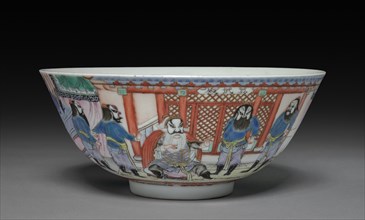 Five-color Bowl, 1821-1850. China, Qing dynasty (1644-1911), Daoguang reign (1821-1850). Porcelain;