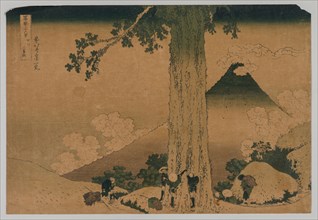 Fuji from the Pass of Mishima, Koshu Province, 1760-1849. After Katsushika Hokusai (Japanese,