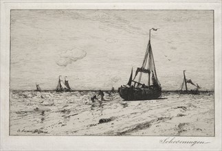 Scheveningen. Robert Swain Gifford (American, 1840-1905). Etching
