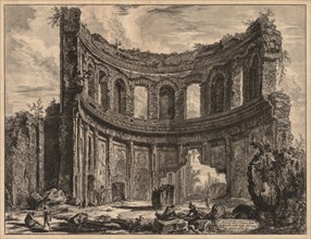 Views of Rome:  Remains of the Temple of Apollo near Hadrian's Villa, 1768. Giovanni Battista