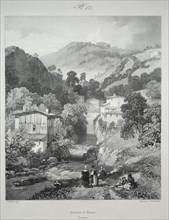 Voyages pittoresques et romantiques dans l'ancienne France.  Auvergne:  Cascades de Thiers, 1825.