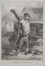 Le beau bras:  C'est comme l'antique!. Nicolas Toussaint Charlet (French, 1792-1845). Lithograph