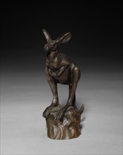 Kangaroo, 1800s. Bronze; overall: 13.2 x 12.2 x 4.8 cm (5 3/16 x 4 13/16 x 1 7/8 in.).