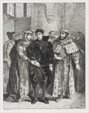 Hamlet, 1834. Eugène Delacroix (French, 1798-1863). Lithograph